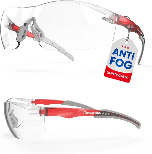 Vista 10 de Clear Safety Glasses for Men & Women, Eye Protection, Anti-Fog