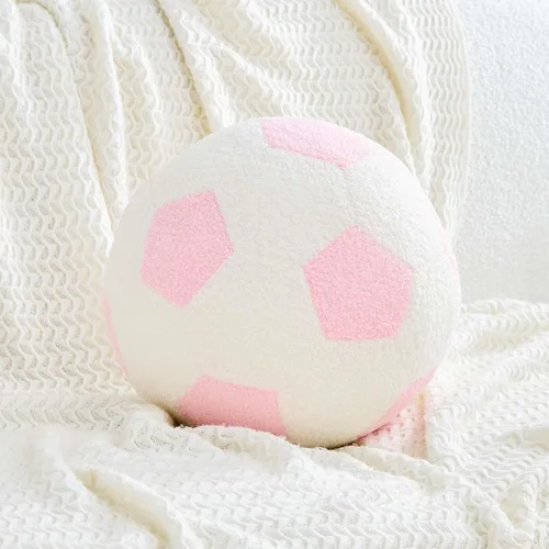 Vista 11 de Uvvyui Almohada de fútbol de fútbol, redonda, estética, decoración del hogar, almohada decorativa suave para fútbol, pelota deportiva, almohadas