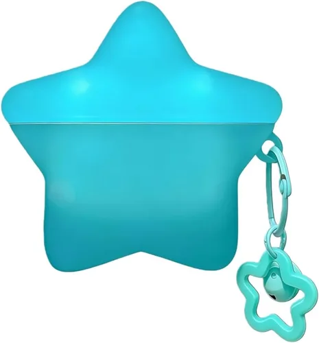 Vista 12 de Funda para AirPods Pro de 2ª/1ª generación, funda con estrella que brilla 1. Estrella luminosa azul