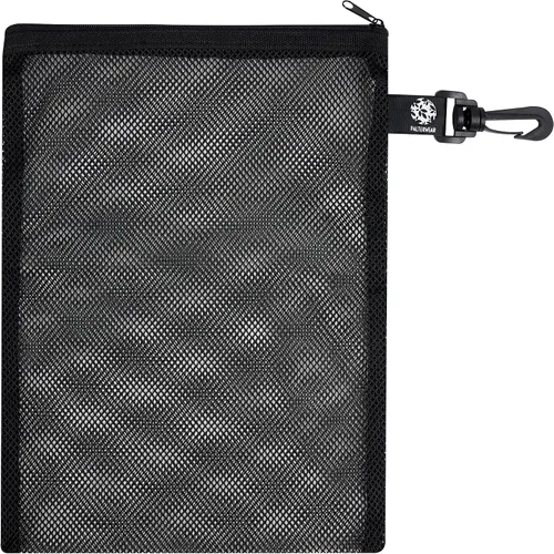 Vista 7 de Bolsa de malla con cremallera y clip - Juego de 4 (negro, 8 x 11 pulgadas)