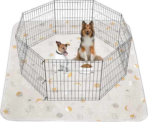 Vista 8 de UPSKY Almohadillas Lavables para Orina para Perros Paquete de 4 de 18" x 24" Almohadillas Reutilizables para Cachorros Impermeables Almohadillas