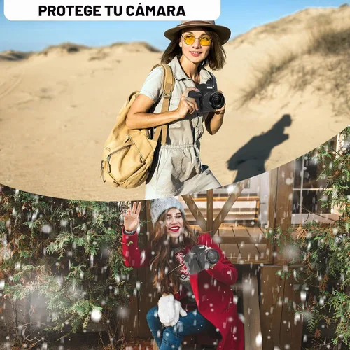 Vista 8 de Funda de cámara para Nikon D850 - Funda protectora de silicona para DSLR, jaula desmontable, a prueba de golpes, a prueba de polvo (negro)