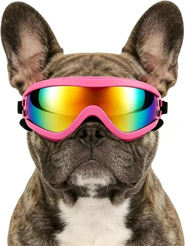 Vista 15 de NAMSAN - Lentes de sol para perros pequeños, protección UV, protección ocular para perros de razas pequeñas, gafas de conducción para perros que