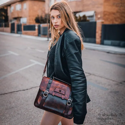 Vista 3 de ECOSUSI Bolso bandolera vintage para mujer