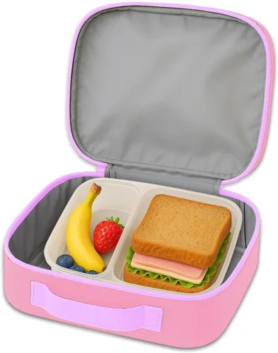 Vista 4 de Hello Kitty Paquete de lonchera para niñas con bolsa de almuerzo aislada
