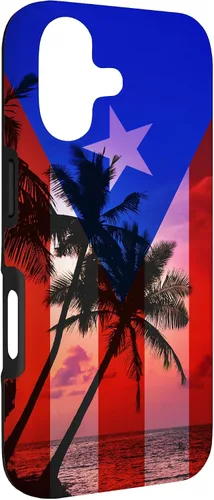 Vista 3 de Tropical Ocean Vibes Puerto Rico Flag - Funda para iPhone 17