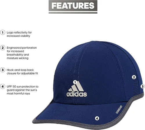 Vista 2 de adidas Superlite Relaxed Gorra de rendimiento ajustable para hombre-2020