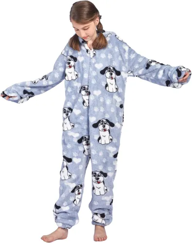 Vista 3 de Pijama suave con capucha, disfraz de Halloween, regalos para niñas