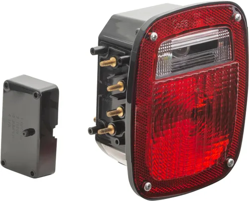 Vista 13 de Grote 54702 Luces LED Ovaladas de 6" de Parada, Trasera y Giro con Respaldo Integrado, Carcasa Rígida Integrada Rojo