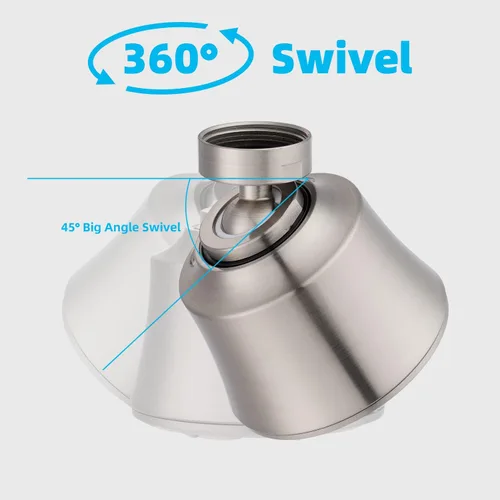 Vista 4 de iFealClear Cabezal de Grifo de Fregadero de Cocina, Cabezal Rociador Giratorio de 360 Grados con 4 Modos de Pulverización, Adaptador Aireador