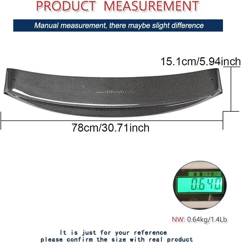 Vista 4 de Borde de parachoques delantero de fibra de carbono real F06 para BMW Serie 6 2012-2017 F06 F12 F13 650i M Sport Convertible Coupé 2 puertas Alerón