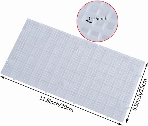 Vista 5 de ALEGI Acuario Rejilla Aislar Junta Divisor Pecera Fondo Bandeja Filtro Negro Caja de Plástico (4pcs)