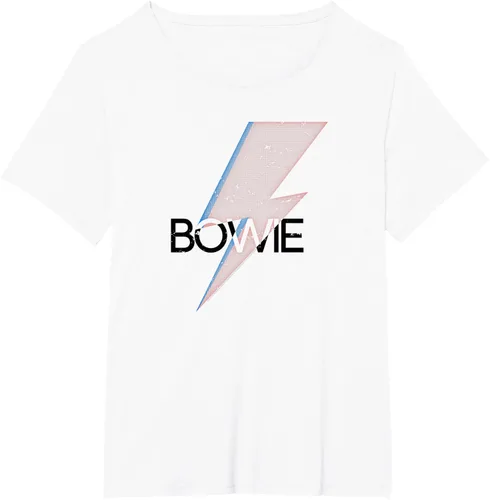 Vista 27 de David Bowie - Camiseta Bowie Bold, Blanco, S