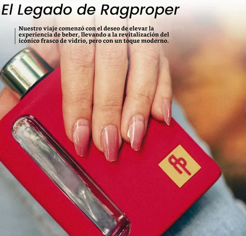 Vista 5 de Ragproper Botisa Moderna de Vidrio para Hombre Tapas de Corcho y Forro de Silicona Agarre Firme Bordes Curvados Botella Cubierta de Silicona