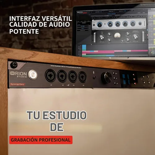 Vista 7 de Antelope Audio Orion Studio Synergy Core - Interfaz de audio digital profesional con 12 preamplificadores y 50 complementos en tiempo real, interfaz