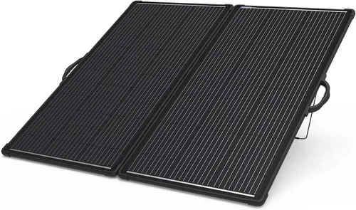 Vista 4 de ACOPOWER Kit de panel solar portátil mono ligero de 200 W, maleta solar de 200 vatios, controlador de carga LCD impermeable de 20 A 12 V