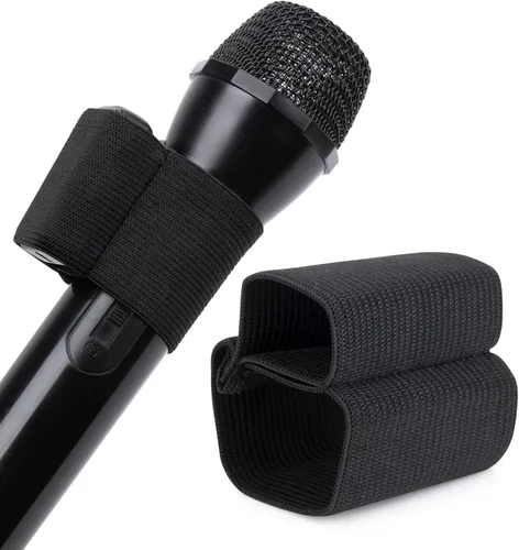Vista 9 de YOUSHARES Funda elástica para micrófono de mano, adjunta el micrófono de mano (Shure SM58, Behringer XM8500) en Sony TX660/TX650 para un audio más