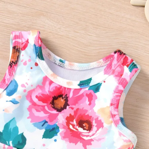 Vista 5 de Aalizzwell Traje de baño de dos piezas para bebé, traje de baño de dos piezas, ropa de playa