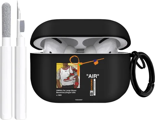 Vista 9 de Gedicht Funda para Airpods Pro, lindo diseño de fútbol de TPU suave fundas para Airpods Pro 1ª generación, a prueba de golpes para Airpods Pro 2019