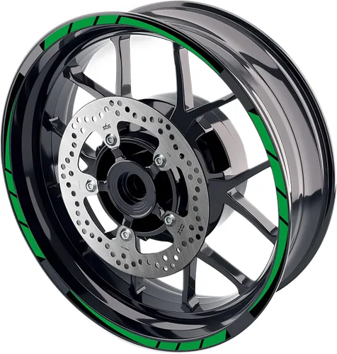 Vista 12 de MC MOTOPARTS Pegatinas para llantas exteriores de 17 pulgadas S01B compatibles con YZF R125 MT125 MT07 MT10 MT25 FZ25 MT03 (azul)