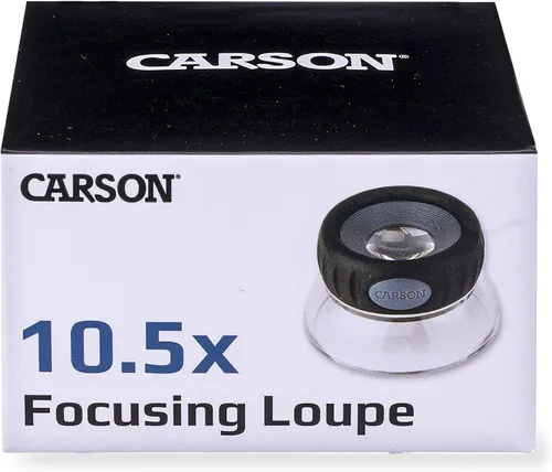 Vista 6 de Carson LumiLoupe Plus Lupa de lupa de soporte enfocable de potencia 10.5x (LO-10)