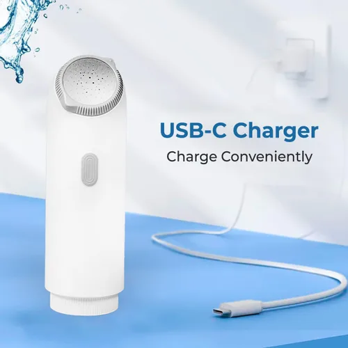 Vista 5 de GenieBidet Bidé portátil recargable – Pulverizador de bidé de inodoro de mano para hombres, limpieza sobre la marcha, rociador eléctrico
