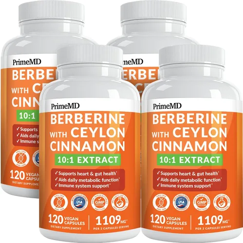 Vista 11 de Suplemento de berberina 21 en 1 con cápsulas de canela de Ceilán, dihidroberberina con cromo, melón amargo y extracto de té verde, berberina