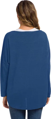 Vista 3 de UGET - Blusa informal para mujer, muy holgada, con mangas de murciélago