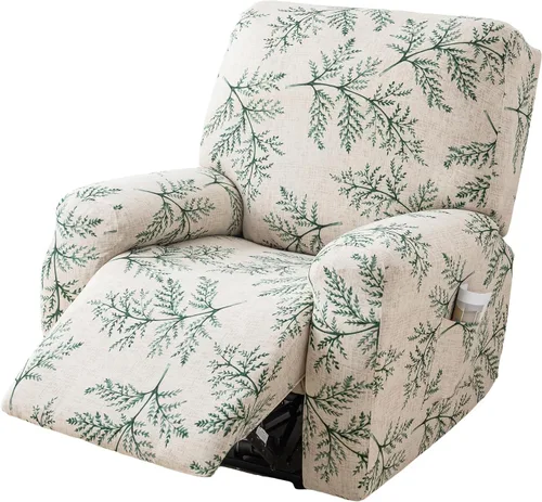 Vista 39 de Eco-Ancheng Fundas reclinables Lazyboy de 4 piezas, fundas para sofá reclinable, fundas antideslizantes para sillas reclinables, con bolsillos