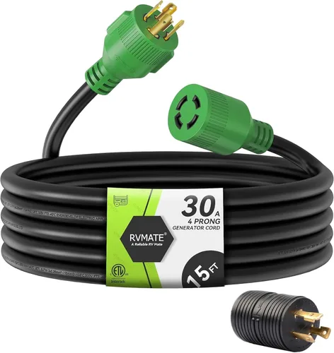 Vista 13 de Cable generador de 30 amperios, 4 puntas, 25 pies