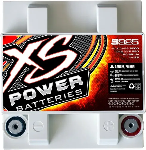 Vista 3 de XS Power Batería de arranque automotriz AGM de 12 V y 2.000 amperios de la serie S925 con terminal