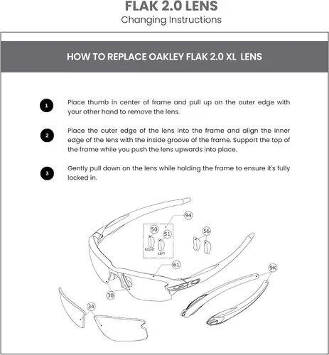 Vista 5 de OAKLEY Authentic Flak 2.0 OO9295 Polarized Replacement Lenses For Men For Women+ Bundle Microfiber Pouch -FRAMES NOT INCLUDED