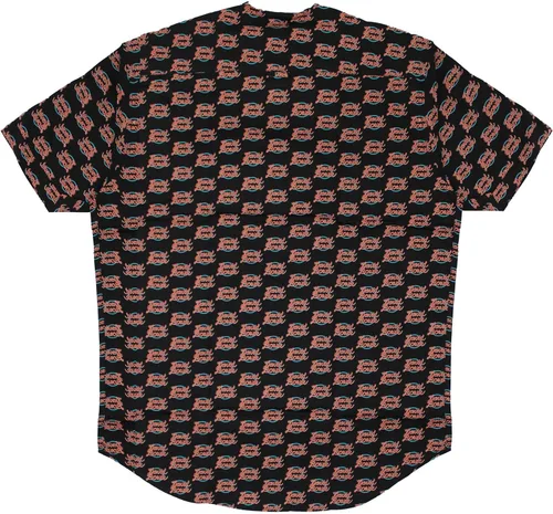 Vista 2 de David Bowie Men's Logo Pattern (All Over Print) Dress Shirt Black