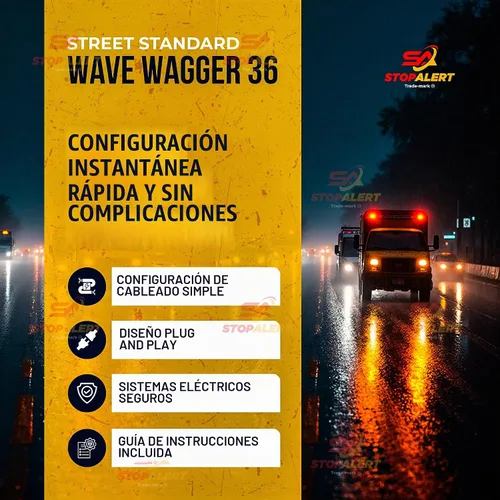 Vista 7 de Nuevo Wig Wag de 36 patrones Wave Wagger - Módulo de faros 10 AMPERIOS Kit de relé intermitente electrónico alternante de servicio pesado
