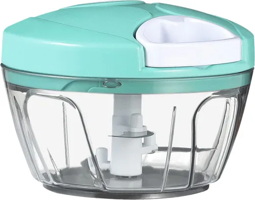 Vista 24 de Ourokhome Procesado manual de alimentos, picador de verduras portátil, rápido y con cuerda, para pequeñas cocinas, para ajo, cebolla, jengibre