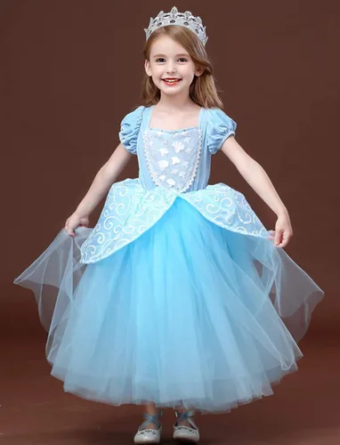 Vista 2 de ToLaFio Belle - Vestido de disfraz para niñas disfraz de princesa fiesta de cumpleaños para niñas pequeñas