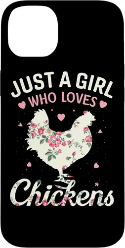 Vista 15 de Just A Girl Who Loves Chickens, Floral Farmer Girl Case for iPhone 17