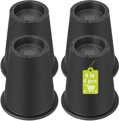 Vista 15 de Paquete de 12 elevadores de muebles de 1 pulgada, elevadores de cama ajustables resistentes para mesa, escritorio, sofá, silla, gabinete, marco