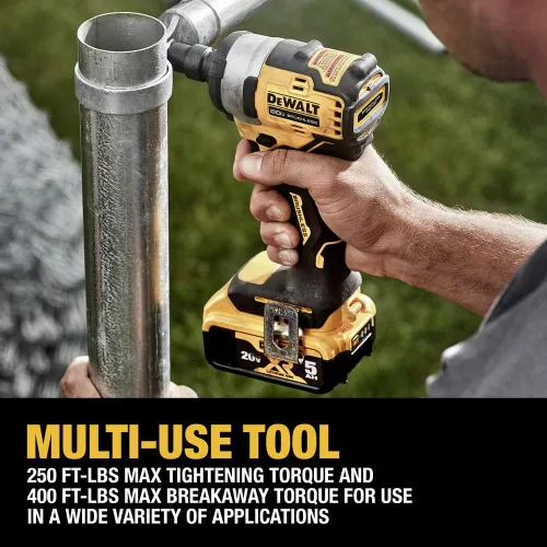 Vista 6 de DEWALT DCF911P2 20V MAX* 1/2 pulg. Llave de impacto inalámbrica con kit de yunque de anillo de retención