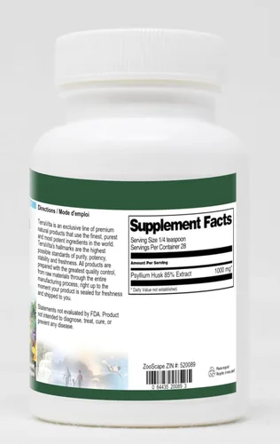Vista 2 de Terravita Polvo de extracto de cáscara de psyllium al 85% (1 oz, ZIN: 520089)