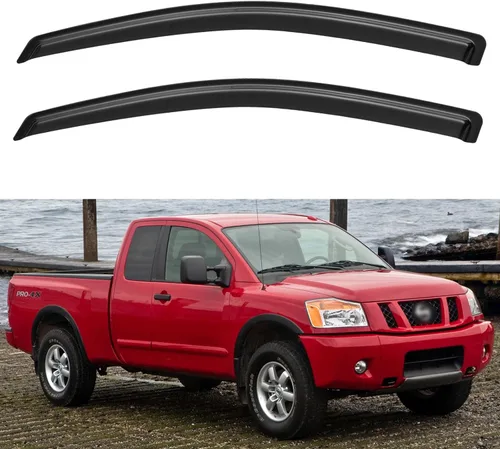 Vista 29 de Viseras de ventana en canal Protectores de lluvia para Ford Ranger SuperCab