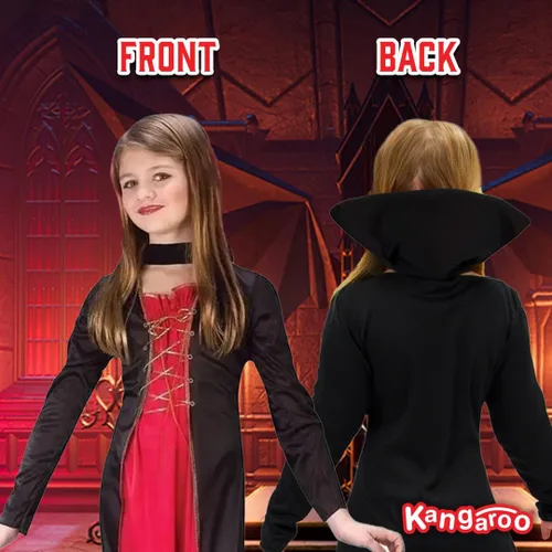 Vista 8 de Kangaroo's Halloween Costumes disfraz de vampira victoriana