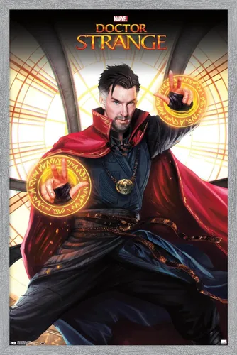 Vista 10 de Trends International Marvel Doctor Strange - Póster de pared de tragaluz, 34 pulgadas de largo x 22.4 W, versión premium sin marco