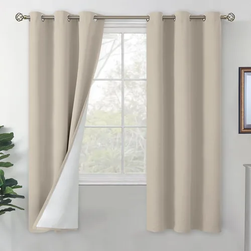 Vista 40 de BGment - Cortinas blackout blancas para dormitorio de 84 pulgadas de largo, juego de 2 paneles, cortinas para dormitorio con aislamiento térmico