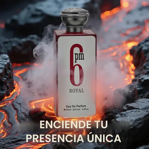 Vista 2 de AFLUXE 6PM Royal - Colonia para hombre, Eau de Parfum para hombre