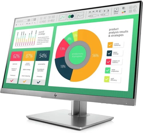 Vista 2 de HP EliteDisplay - Monitor de pantalla LED de 21,5 pulgadas, color plateado (1FH45AA#ABA)