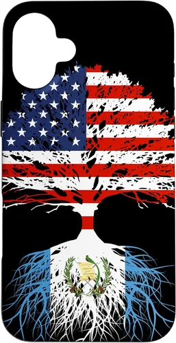 Vista 23 de Guatemala Born Family Roots Guatemalan American US Flag Gift Case for iPhone 17