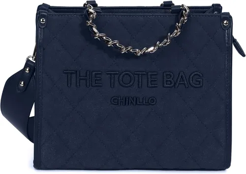 Vista 12 de Chinllo - Bolso de mano para mujer, bolsa satchel con asa superior y correa para el hombro Acolchado blanco
