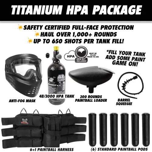 Vista 2 de Maddog Tippmann Cronus - Marcador táctico de titanio para pistola de paintball