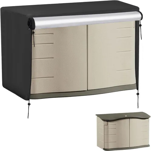 Vista 20 de Funda para Mesa de Trasplante, Cubierta Impermeable para Gabinete de Almacenamiento al Aire Libre Mederla 32"x19"x36", Funda Protectora para Armario